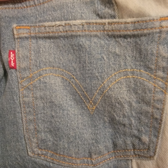 Levi's 501 Skinny Premium Patchwork Jeans Size W27 L26 - Picture 6 of 11